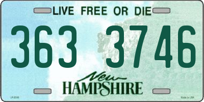 NH license plate 3633746
