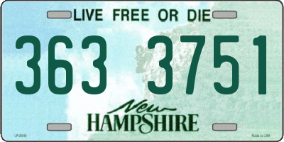 NH license plate 3633751