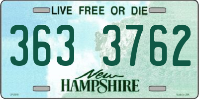 NH license plate 3633762