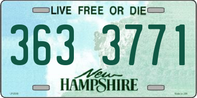 NH license plate 3633771