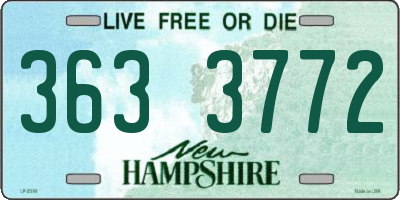 NH license plate 3633772