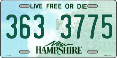 NH license plate 3633775