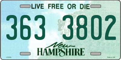 NH license plate 3633802