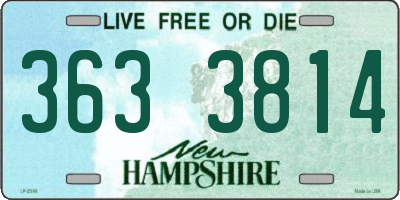 NH license plate 3633814