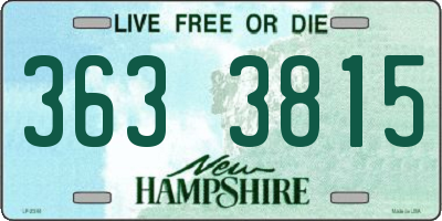 NH license plate 3633815