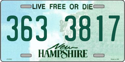 NH license plate 3633817