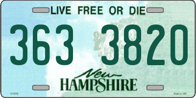 NH license plate 3633820