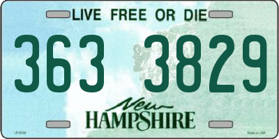 NH license plate 3633829