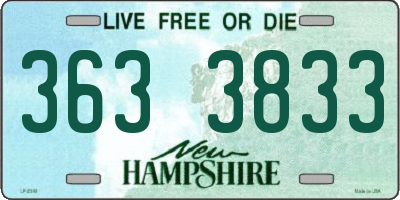 NH license plate 3633833