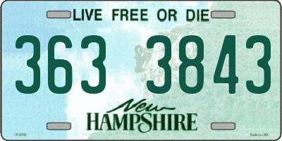 NH license plate 3633843