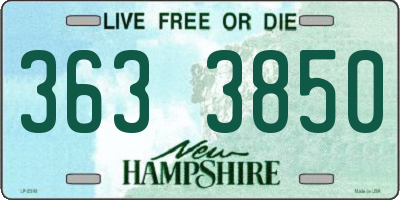 NH license plate 3633850