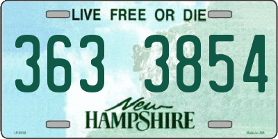 NH license plate 3633854