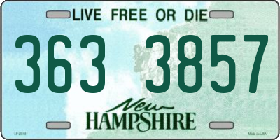 NH license plate 3633857