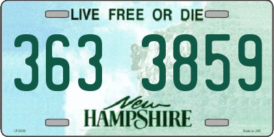 NH license plate 3633859
