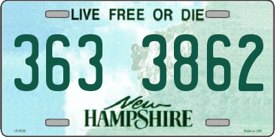 NH license plate 3633862