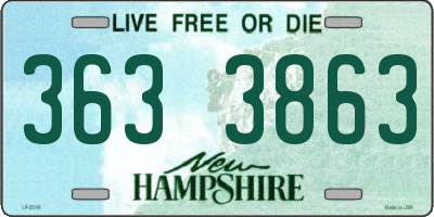 NH license plate 3633863