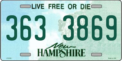 NH license plate 3633869