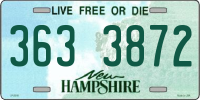 NH license plate 3633872