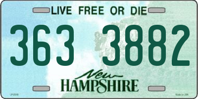 NH license plate 3633882