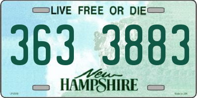 NH license plate 3633883