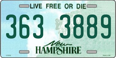 NH license plate 3633889