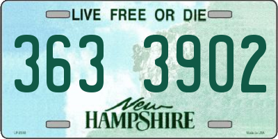 NH license plate 3633902