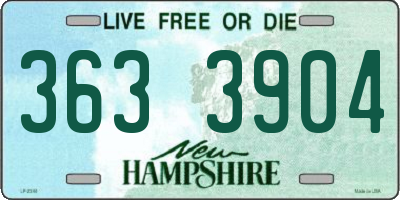 NH license plate 3633904