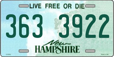 NH license plate 3633922