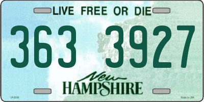 NH license plate 3633927