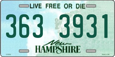 NH license plate 3633931