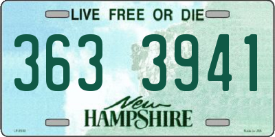 NH license plate 3633941
