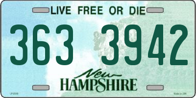 NH license plate 3633942