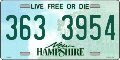 NH license plate 3633954