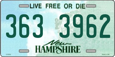 NH license plate 3633962