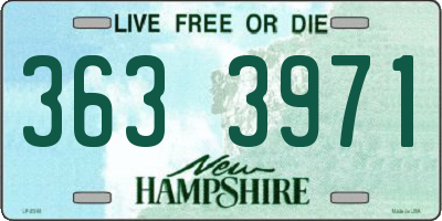 NH license plate 3633971