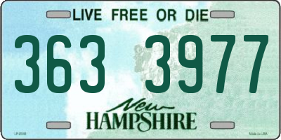 NH license plate 3633977