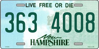 NH license plate 3634008
