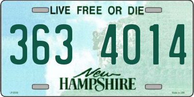 NH license plate 3634014