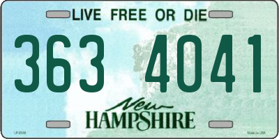 NH license plate 3634041