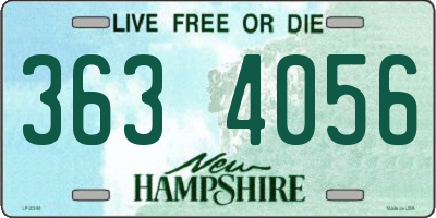 NH license plate 3634056