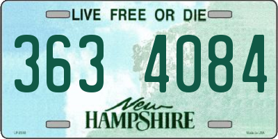 NH license plate 3634084