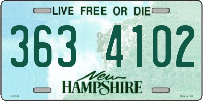 NH license plate 3634102