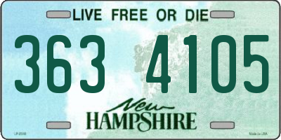 NH license plate 3634105