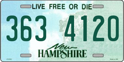 NH license plate 3634120