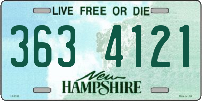 NH license plate 3634121