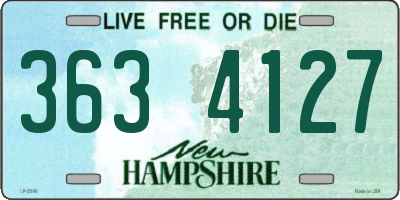 NH license plate 3634127