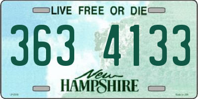 NH license plate 3634133