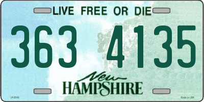 NH license plate 3634135