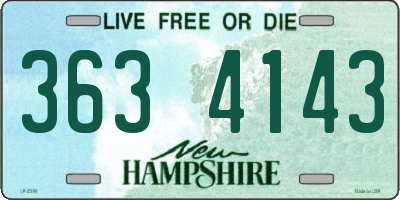 NH license plate 3634143