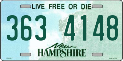 NH license plate 3634148